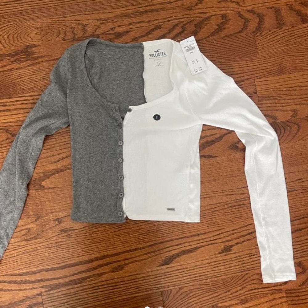 hollister half and half shirt